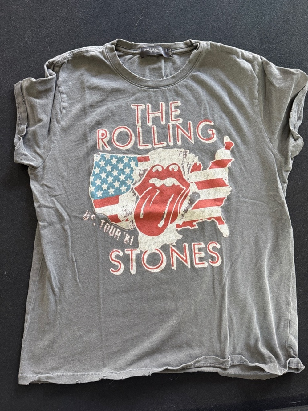Junk Food Clothing -Los Angeles Rolling Stones Tee size Small